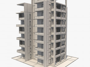 apartment building9 3D-Modell