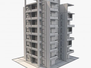 apartment building9 3D Model