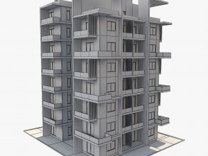 apartment building9 3D-Modell