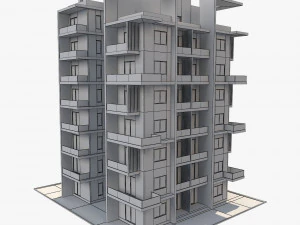 apartment building9 3D Model
