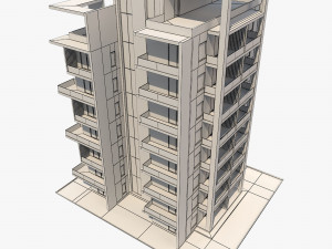 apartment building9 3D-Modell