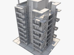 apartment building9 3D-Modell
