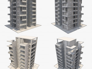 apartment building9 3D-Modell