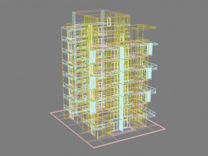 apartment building9 3D-Modell