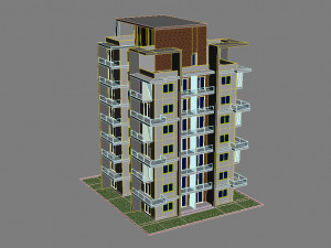 apartment building9 3D-Modell