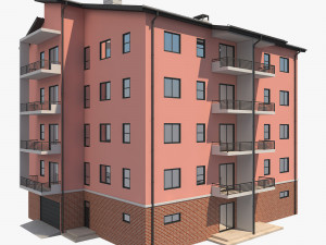 apartment building10 3D 모델