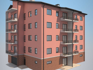apartment building10 3D 모델