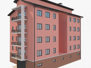 apartment building10 3D 모델