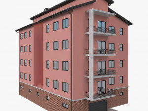 apartment building10 3D Model