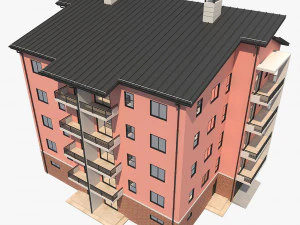 apartment building10 3D Model
