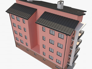 apartment building10 3D 모델