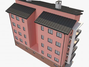 apartment building10 3D Model