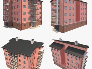 apartment building10 3D 모델