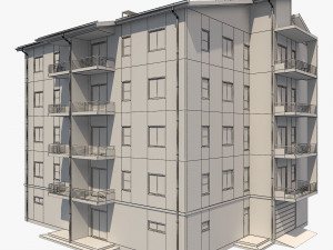 apartment building10 3D 모델