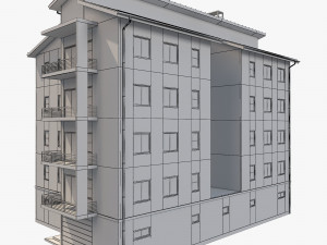apartment building10 3D 모델