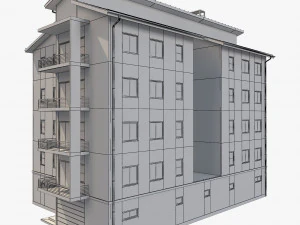apartment building10 3D Model