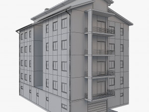 apartment building10 3D 모델
