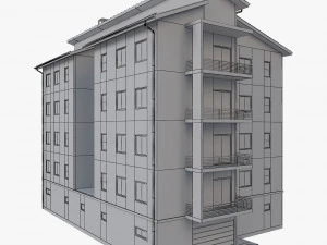 apartment building10 3D Model