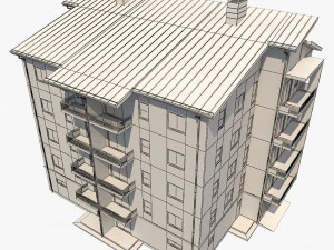 apartment building10 3D Model