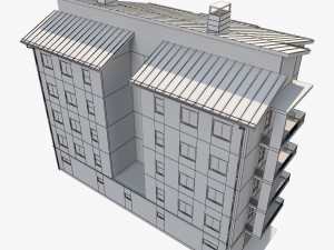 apartment building10 3D 모델