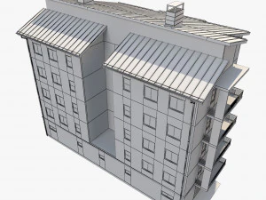 apartment building10 3D Model