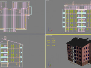apartment building10 3D 모델