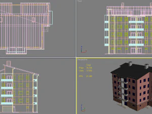 apartment building10 3D Model