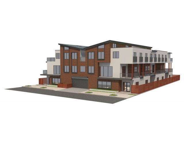 apartment building11 Modelo 3D .c4d .max .obj .3ds .fbx .stl .blend 