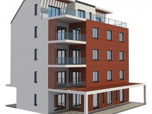 apartment house 1 3D Model