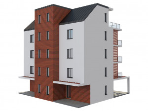 apartment house 1 3D Model