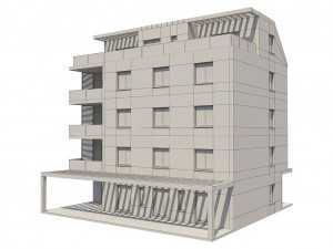 apartment house 1 3D Model