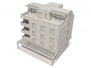 apartment house 1 3D Model