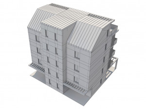 apartment house 1 3D Model