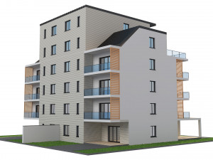 residential building 1 Model 3D