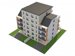 residential building 1 Model 3D