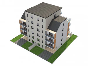 residential building 1 3D Model