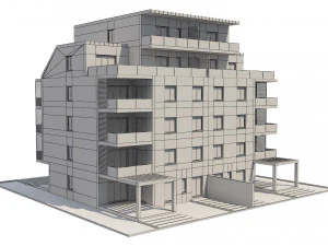 residential building 1 3D Model
