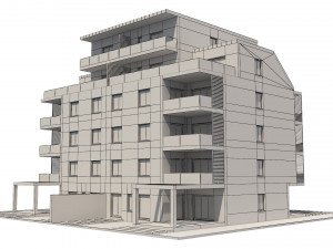 residential building 1 Model 3D