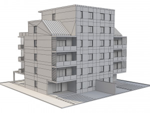 residential building 1 Model 3D