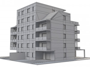 residential building 1 Model 3D