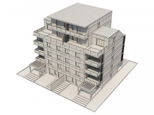 residential building 1 3D Model