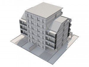 residential building 1 Model 3D