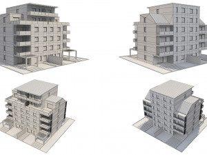 residential building 1 Model 3D