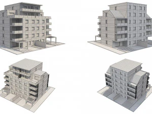 residential building 1 3D Model