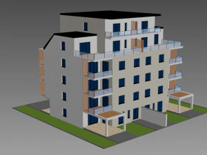 residential building 1 3D Model
