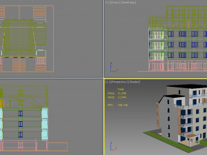 residential building 1 Model 3D