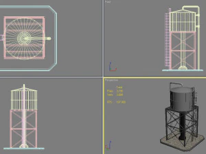 water tank 1 3D Model