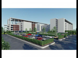 pr&eacute;dio da escola 1 Modelo 3D