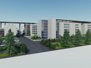 school building 1 3D Model