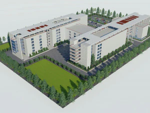 school building 1 3D Model